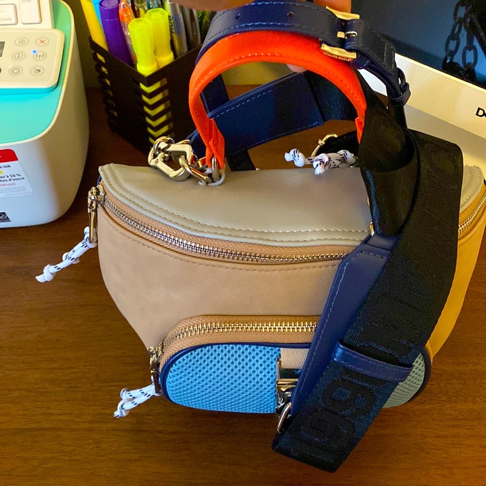 Steve Madden Blue/Multi Belt Bag